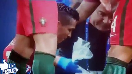 Cristiano Ronaldo Portekiz Fransa maçında sakatlandı