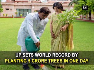 UP sets world record by planting 5 crore trees in one day