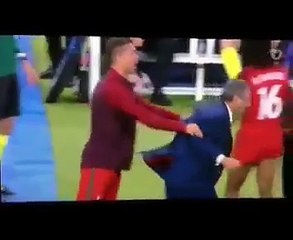 Cristiano Ronaldo Attacks Coach Santos Funny Moments