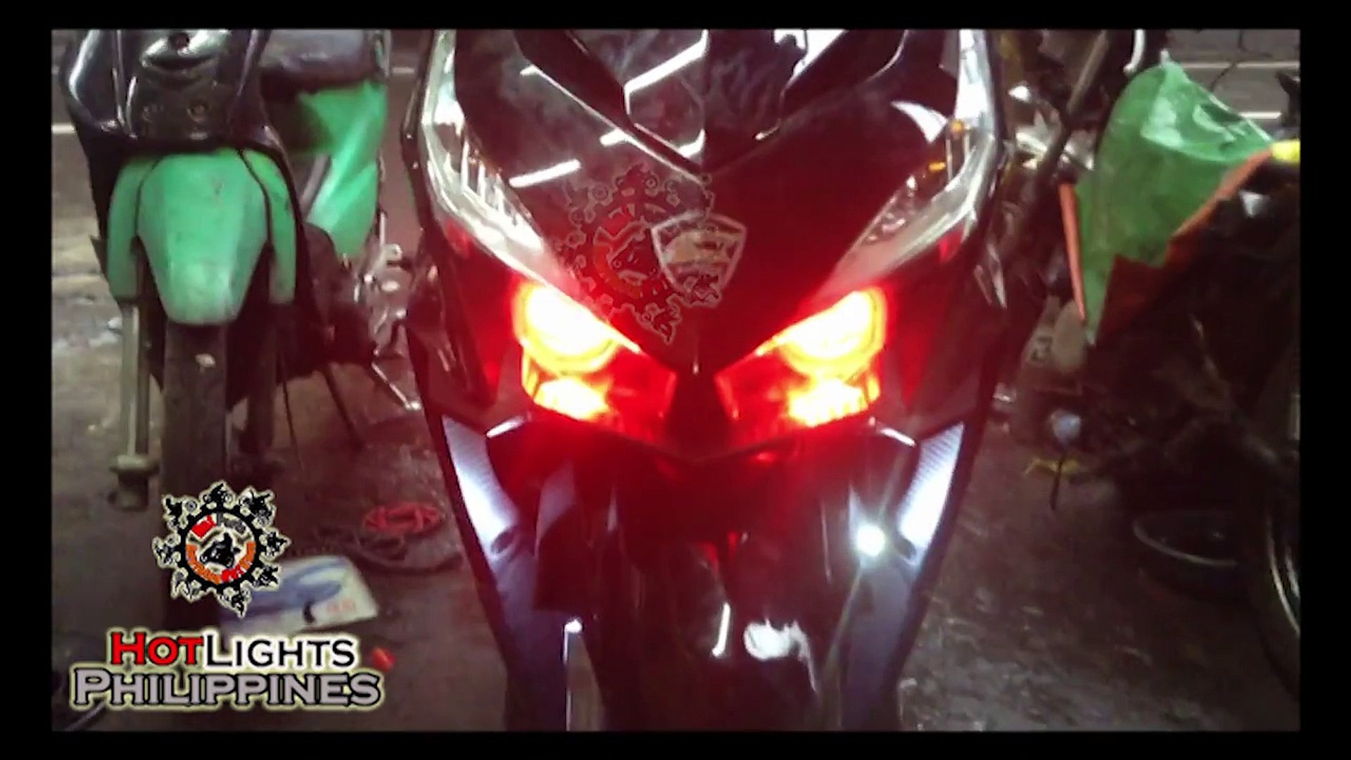 Honda Click With Multi Color Eye Line W Remote Hotlights Philippines Video Dailymotion