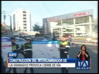 Construcción del intercambiador de la Granados y Eloy Alfaro