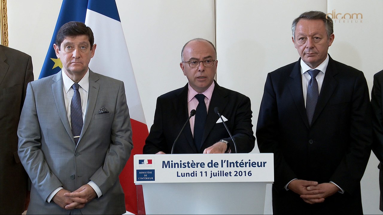 Conférence de presse de Bernard Cazeneuve du 11 juillet 2016 sur le bilan de l'Euro 2016