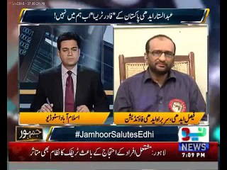 Edhi was a simple person.He worked hard in limited resources. Faisal Edhi