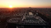 Aerial View of Bucharest City Center at Dusk 11 | Stock Footage