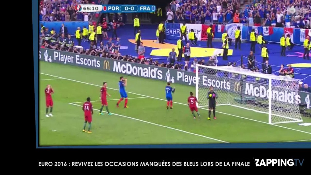 Euro 2016 : France – Portugal, revivez les occasions manquées des Bleus pendant la finale (Vidéo)