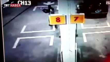 Polis soyguncuyu böyle vurdu