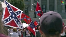 Protesters Hoist Confederate Flag in South Carolina