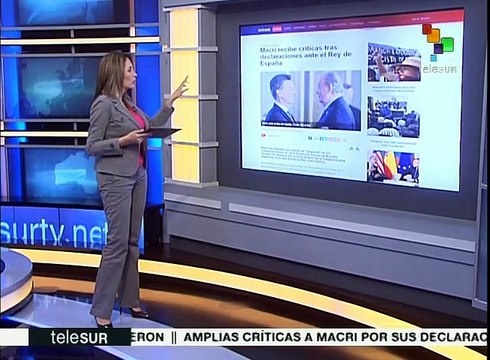 Argentinos repudian declaraciones de su presidente ante el rey español