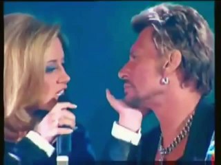 Johnny Hallyday et Lara Fabian  Requiem Pour Un Fou
