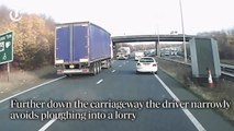 Drunk motorist crashes his car on dual carriageway and drives away