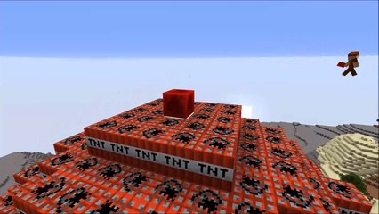 Minecraft Slow Motion TNT Explosion!