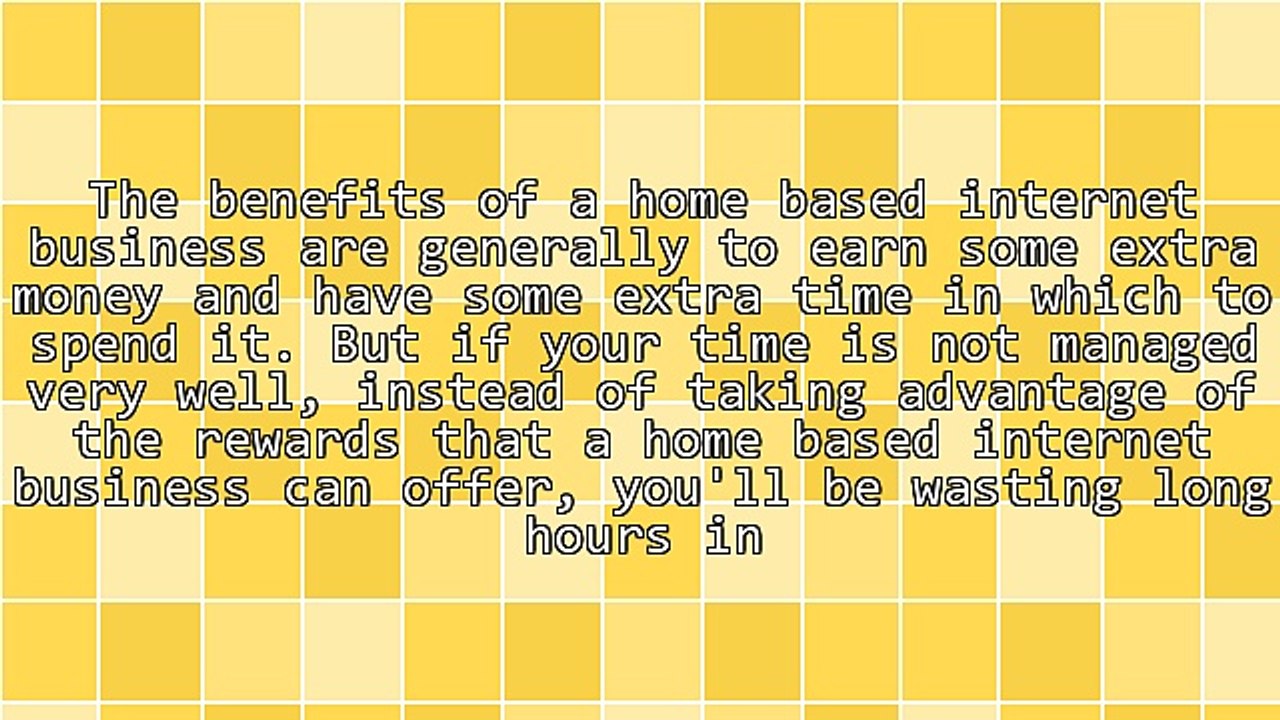 Be More Productive With Your Home Based Internet Business