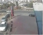 crazy driver hits 10 cars in 15 seconds - 'hit and run' ..