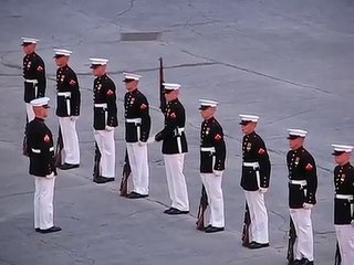 Marines Silent Drill with an Oops! (Military Ceremony Fail ORIGINAL)