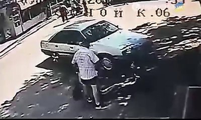 В Киеве камеры засекли момент убийства