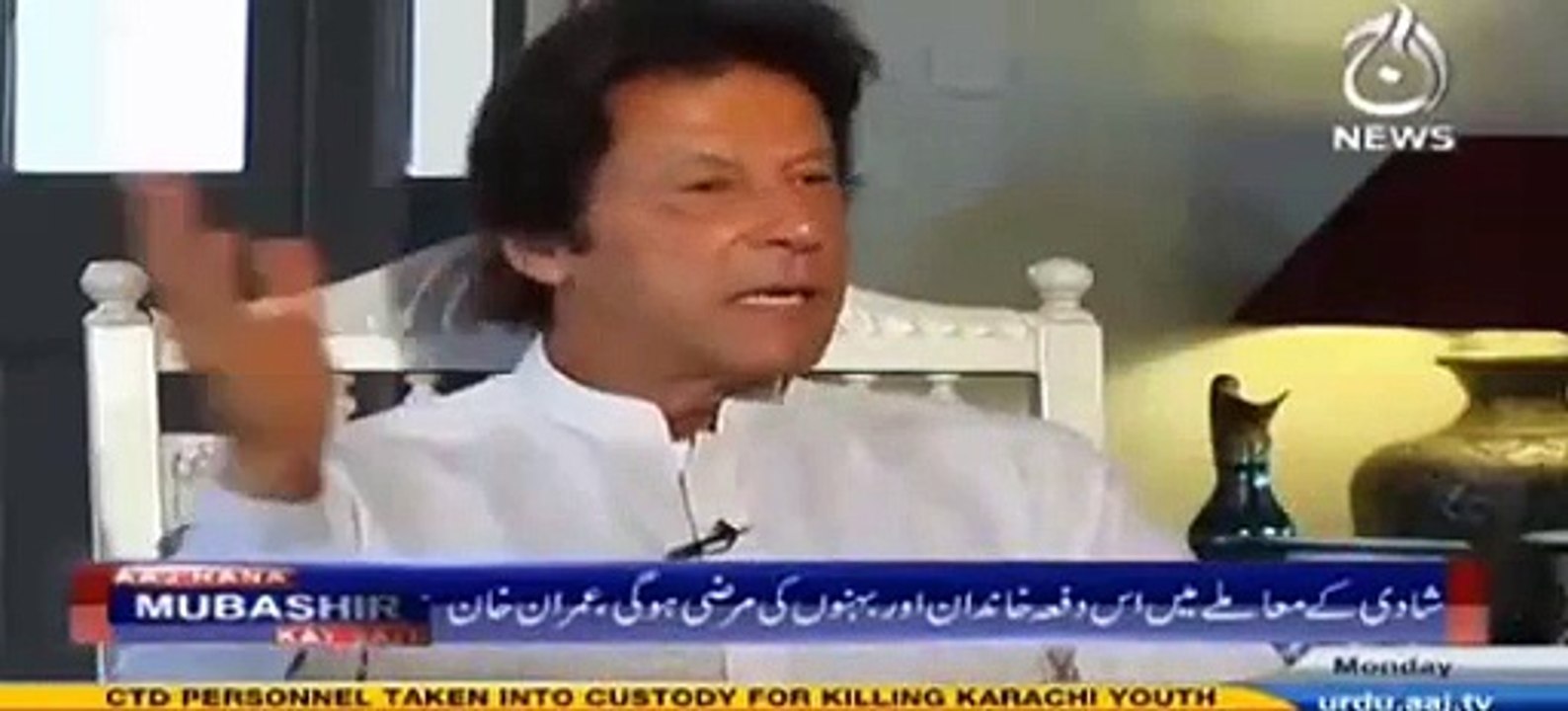 Nawaz Sharif came to see you in Hospital but you didn’t go to see him Imran Khan replies