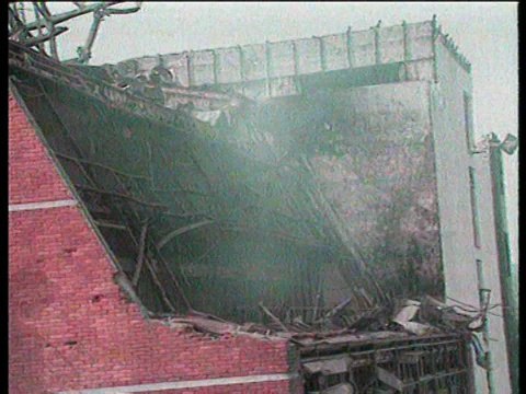 Destroying of Television of Novi Sad by nato bombs in Serbia 1999