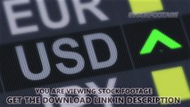 American dollar rise, fall. World exchange market. Currency rate fluctuating. Stock Footage