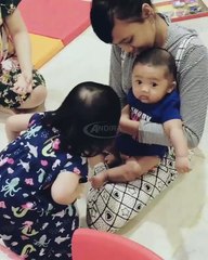 Hebohnya Arsy Addara Maen Sama si Kembar Baby Liam Ibrahim Satrio di Malang