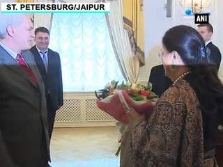 CM Raje discusses partnerships in cultural assets with Hermitage Director