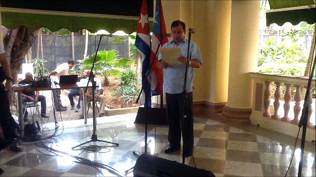 Fernando González en 50 aniversario de Misión de Puerto Rico en Cuba