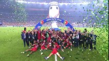 Cristiano Ronaldo celebrates Portugal's  glory