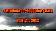 Assiniboia to Stoughton, Saskatchewan Chase (Time Lapse) July 24, 2012