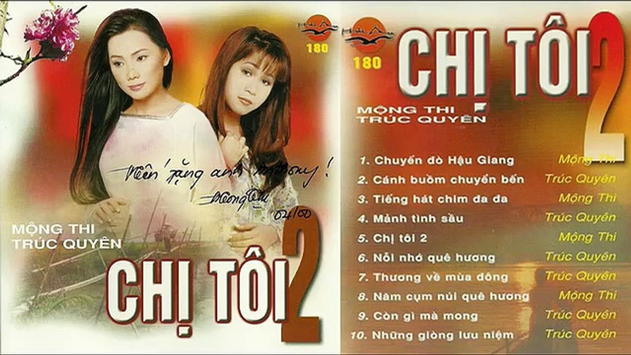 Album Chị Tôi 2 | Mộng Thi, Trúc Quyên | Album xưa
