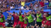 France vs Portugal. Caméra isolée sur Cristiano Ronaldo