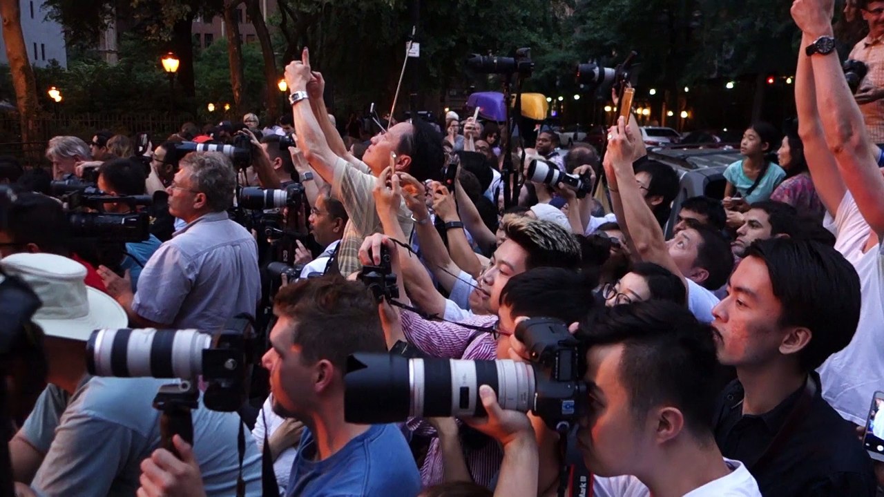 Quand le coucher de soleil a rendez-vous avec Manhattan