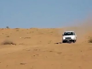 Ce 4x4 grimpe une dune géante en prenant beaucoup d'élan