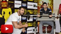 Varun Dhawan And John Abraham Workout With Female Journalists | Dishoom | Events Asia