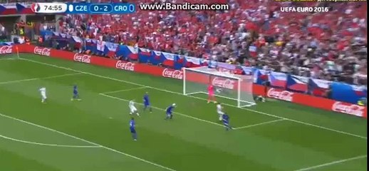 But de Milan Skoda HD-République tchèque 1 -2 Croatie- 17-06-2016