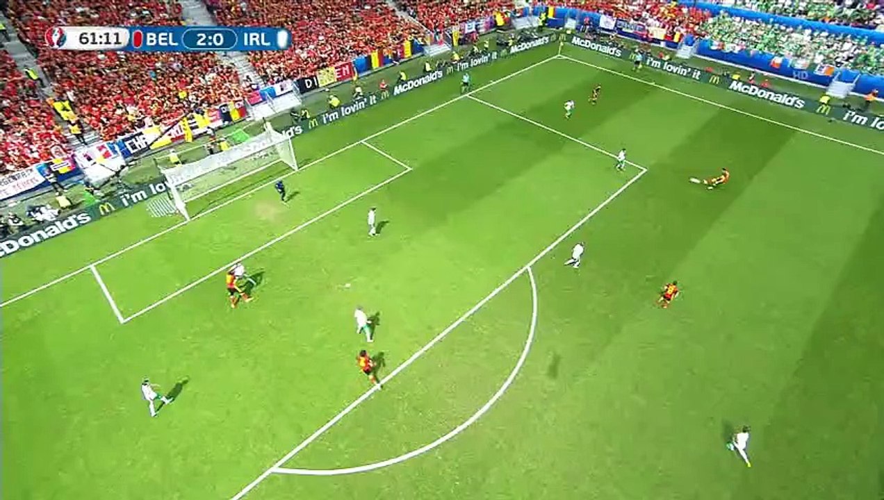But de Axel Witsel Belgique vs Irlande 2-0 euro 2016 - 18.06.2016