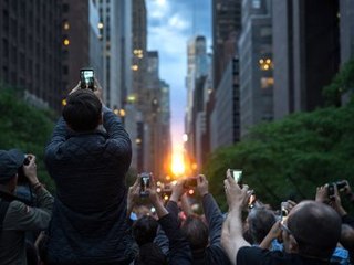 ''Manhattanhenge" Olarak Adlandırılan Gün Batımı Gerçekleşti