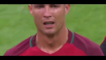 Cristiano Ronaldo injury vs France (EURO 2016)