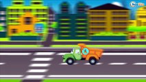 Cartoons for children! The Fire Truck with Police Car - Emergency Vehicles! Cars & Trucks Cartoon