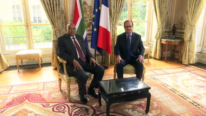 Le président sud-africain en visite d'Etat en France