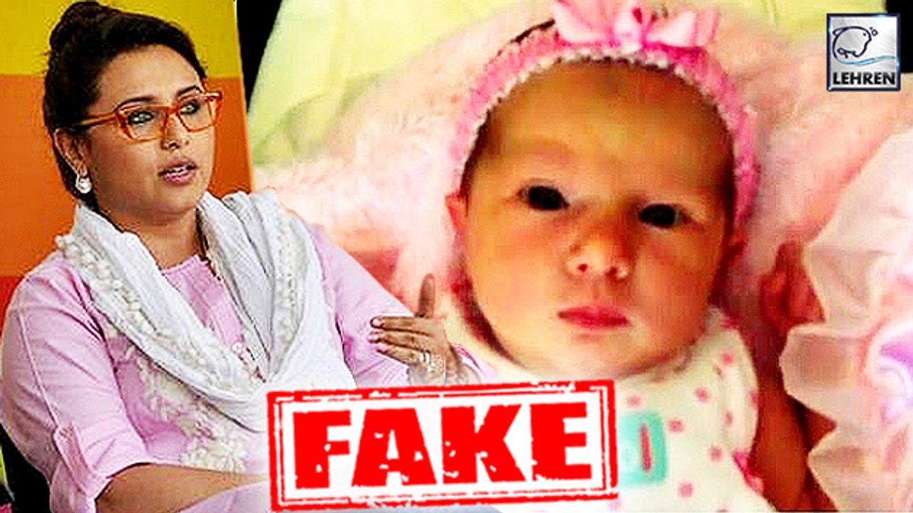 Rani Mukerjis Daughter Adira Fake Pictures Get Viral Video Dailymotion 