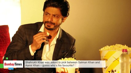 Shahrukh Khan was asked to pick between Salman Khan and Aamir Khan – guess who’s his favourite