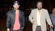 Aftab Shivdasani & Kabir Bedi Spotted At Mumbai Airport