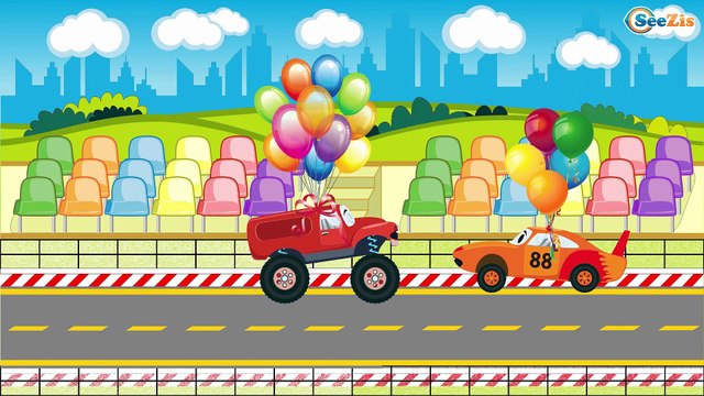 Cartoons for children - Police Cars with Racing Car. Emergency Vehicles’ Adventures - Cars & Trucks