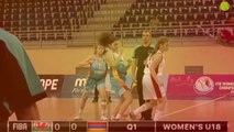 Фрагменты матча между сборными девушек Армении и Андорры по баскетболу на чемпионате Европы