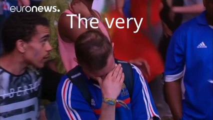 Euro 2016 : Un enfant portugais réconforte un supporter français