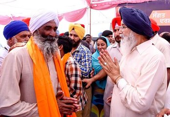CHIEF MINISTER PARKASH SINGH BADAL HOLDS SANGAT DARSHAN PROGRAM IN ROPAR