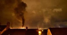 Fire and Smoke Rise Above Belfast in Eleventh Night Timelapse