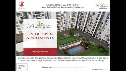 Srivari Ananyaa - 2/3 BHK Flats on Peelamedu Coimbatore For Sale