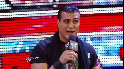 John Cena attacks Alberto Del Rio- Raw, Nov. 18, 2013