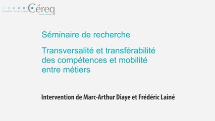 Transversalité et transférabilité des compétences et mobilité entre métiers (partie 1)