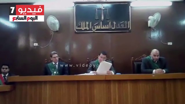 لحظة النطق بالحكم على ضابط و5 أمناء بالحبس فى مقتل عامل الأقصر